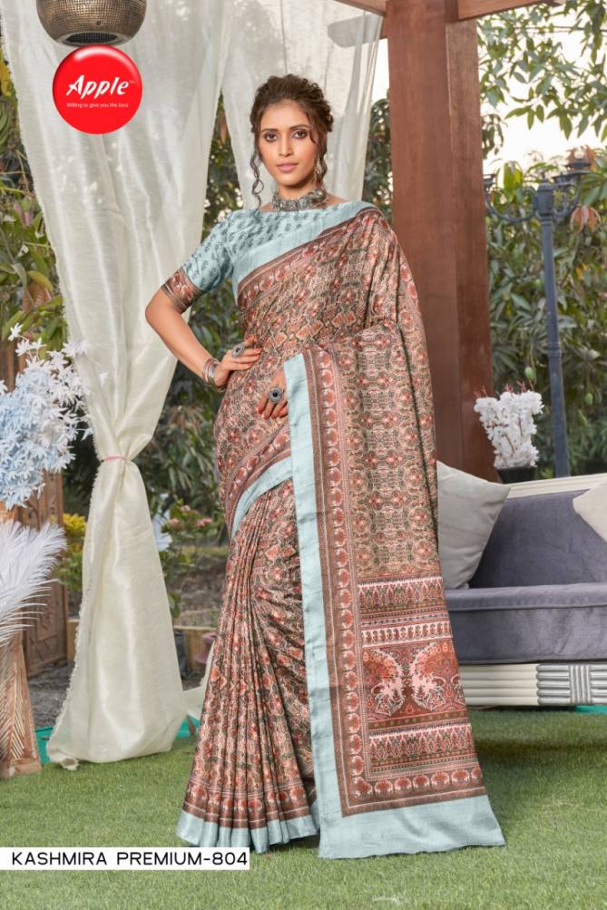 Apple Kashmira Premium 8 New Fancy Wear Latest Printed Silk Saree Collection